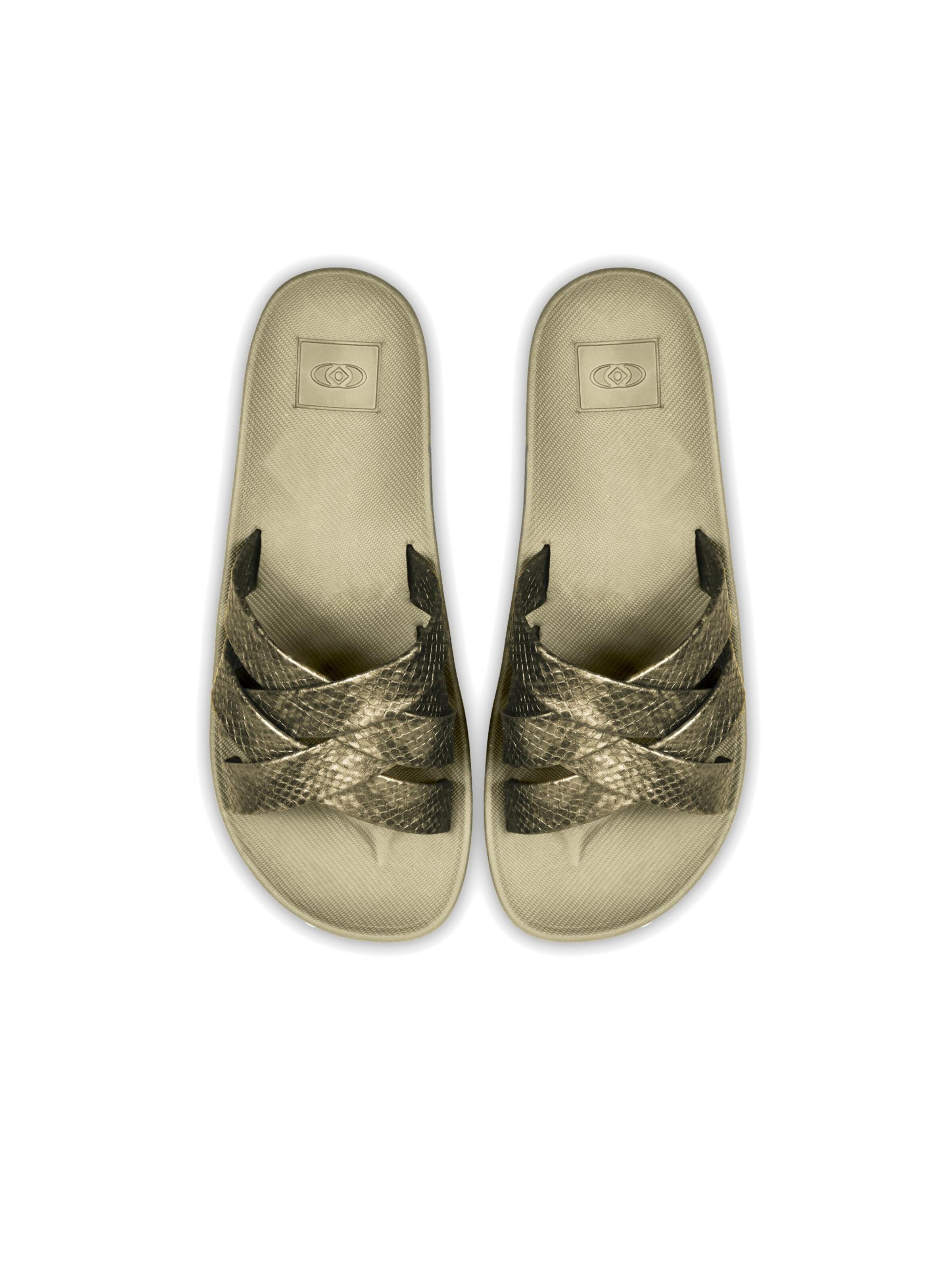 Brasileras - Zapatos abiertos 'Bucla' en oro