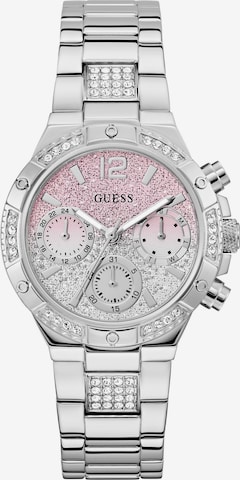 GUESS Uhr 'Harlow' in Silber: Vorderseite