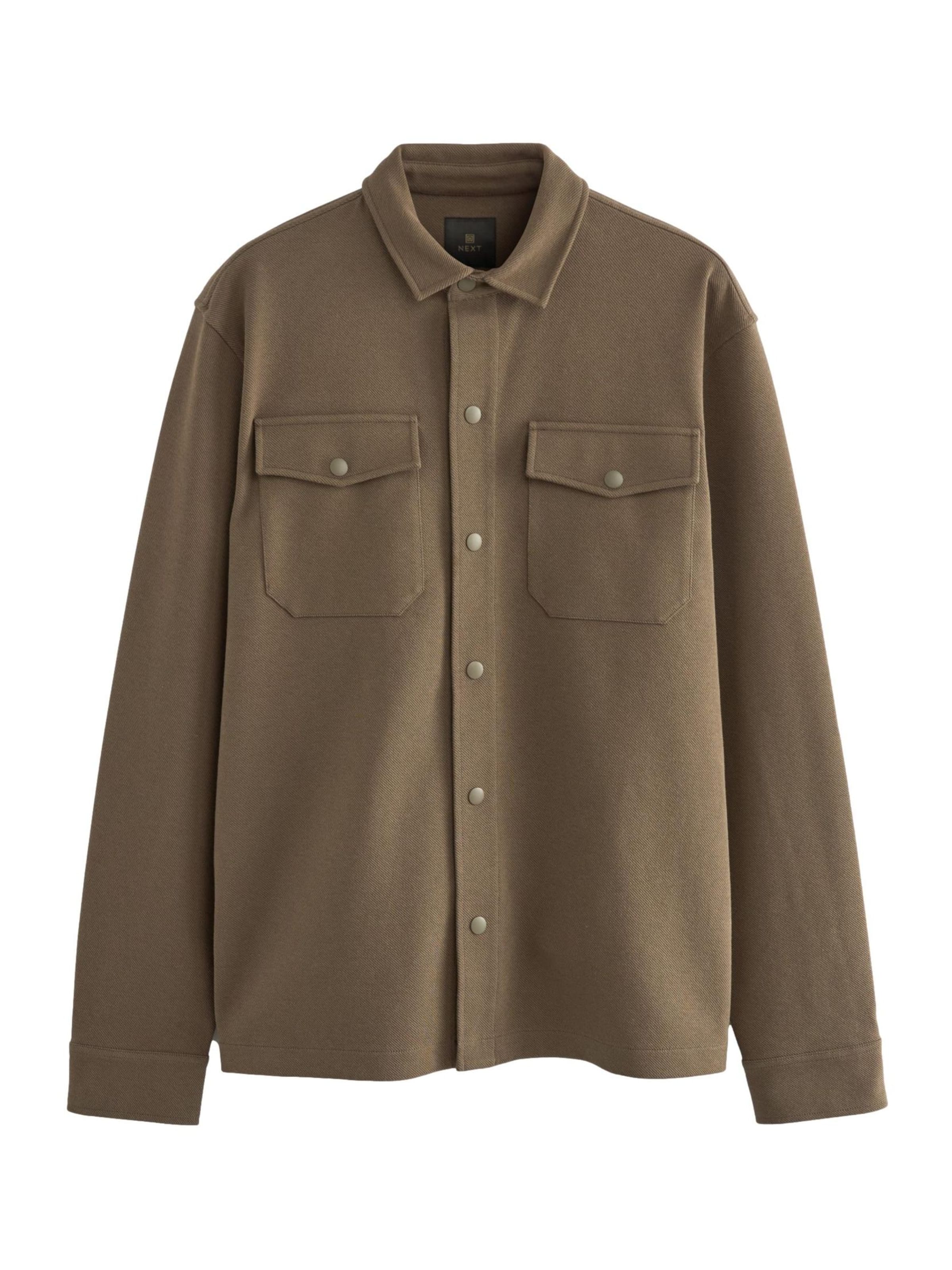 Next Prehodna jakna | rjava barva: sprednja stran