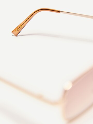 Lunettes de soleil Bershka en or
