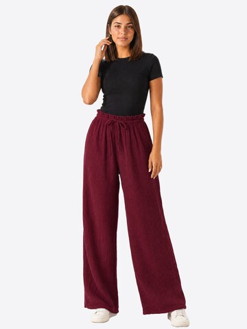 Wide Leg Pantalon ' Liska ' Seasons of April en rouge