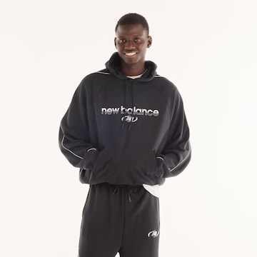 new balance - Sudadera 'Trackside' en negro: frente