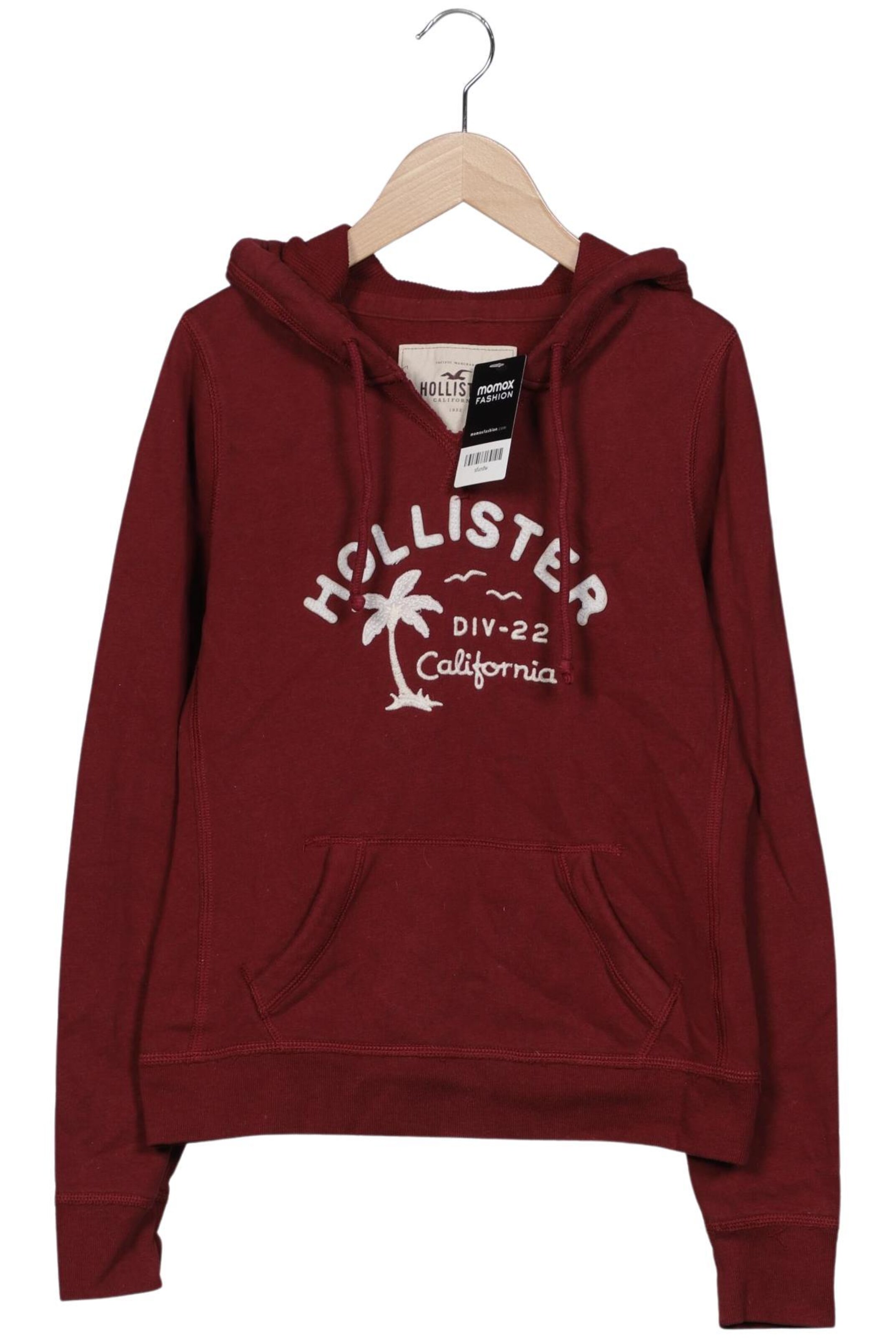 HOLLISTER Sweatshirt & Zip-Up Hoodie in M in Red: front