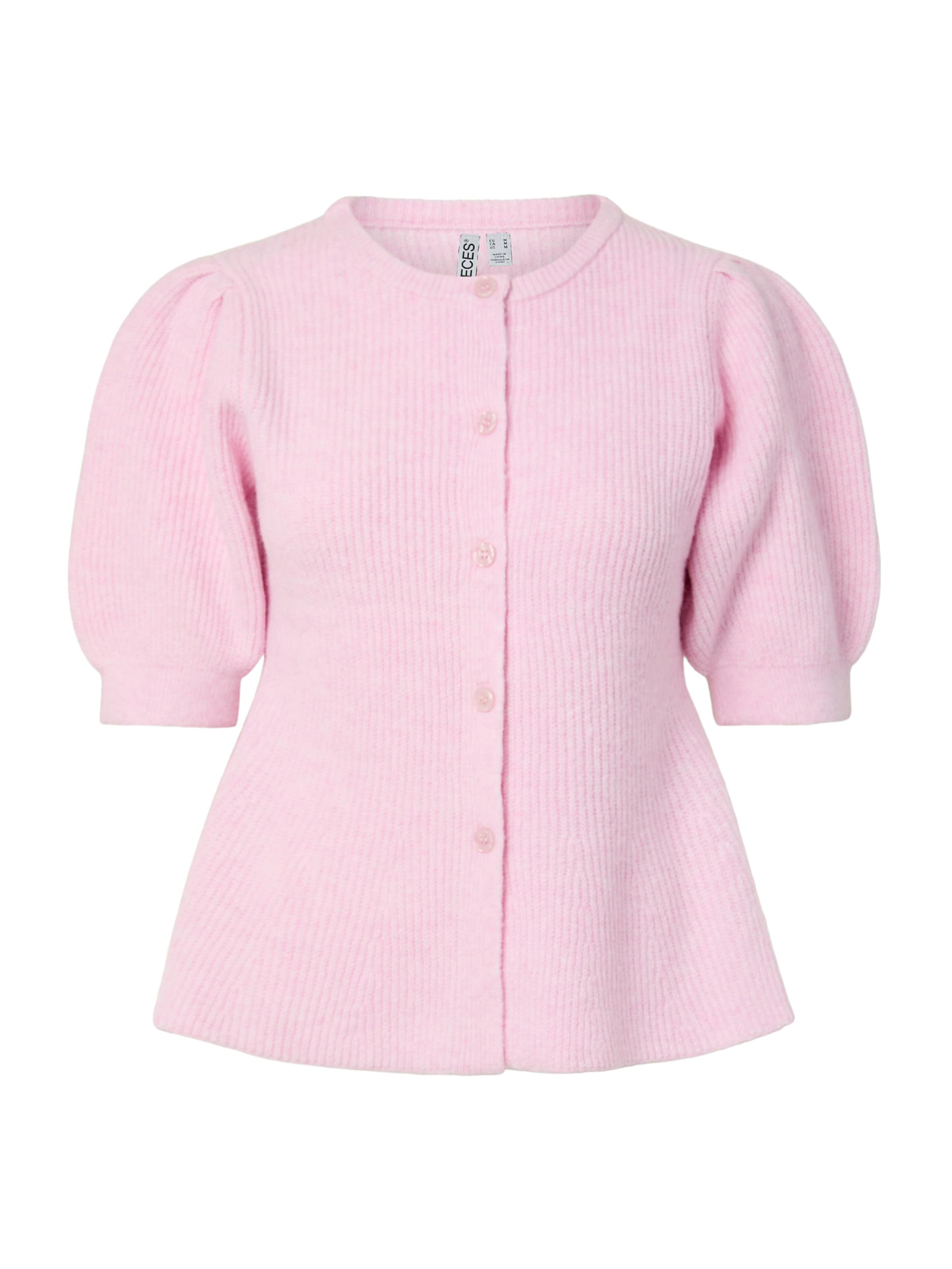 PIECES Knit cardigan 'PCSilly' in Pink: front