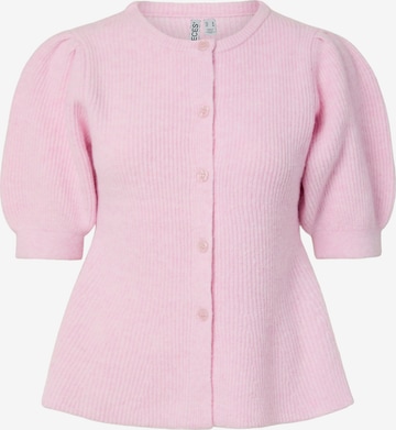 Cardigan 'PCSilly' PIECES en rose : devant