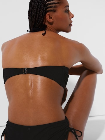 Karl Lagerfeld Bandeau Bikini zgornji del | črna barva