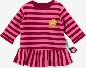 SIGIKID Dress 'Happy Dogs' in Pink: front