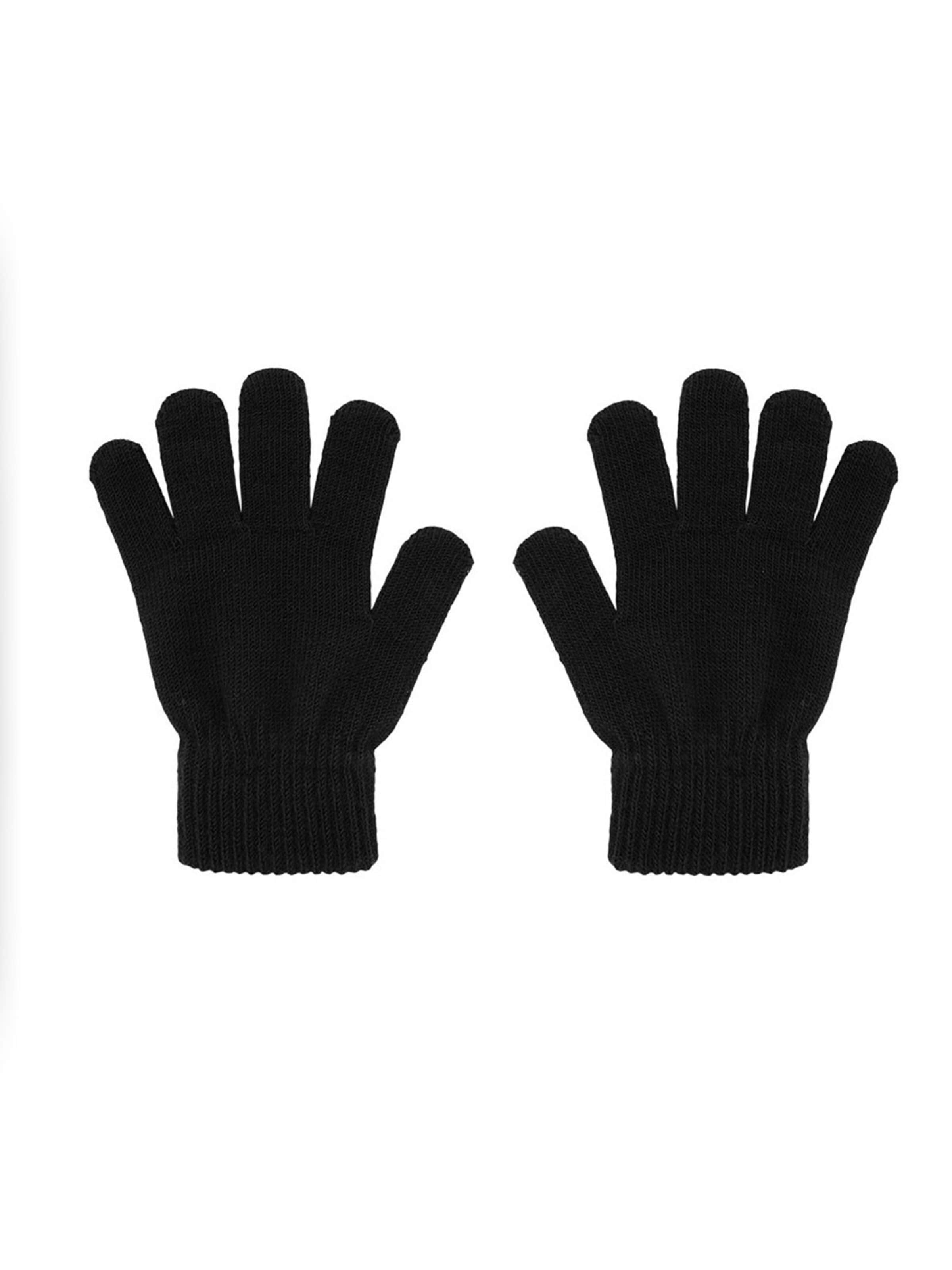 MAXIMO Handschuhe 'KIDS-Magic-Fingerhandschuhe'‌‌‌‌‌‌‌ in Schwarz: Vorderseite
