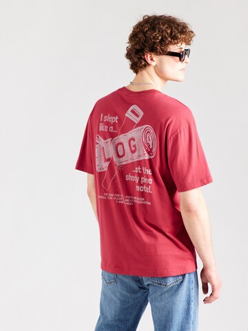 HOLLISTER Póló - piros: elől