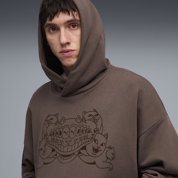 PUMA Sweatshirt 'Puma x Ripndip' in Braun