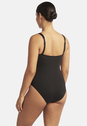 SEA LEVEL Balconette Badeanzug 'Essentials' in Schwarz