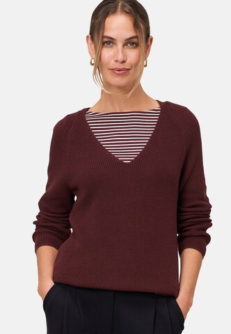 Pullover di zero in rosso: frontale