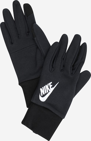 Nike Sportswear - Guantes con dedos 'Club Fleece' en negro: frente