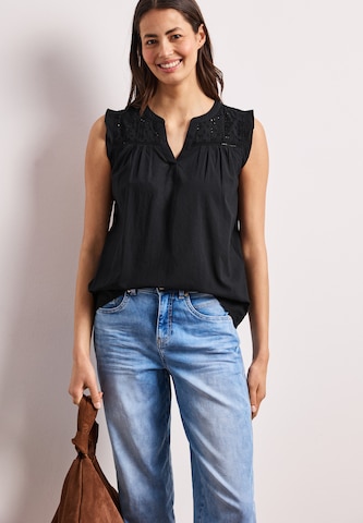 STREET ONE Bluse in Schwarz: Vorderseite