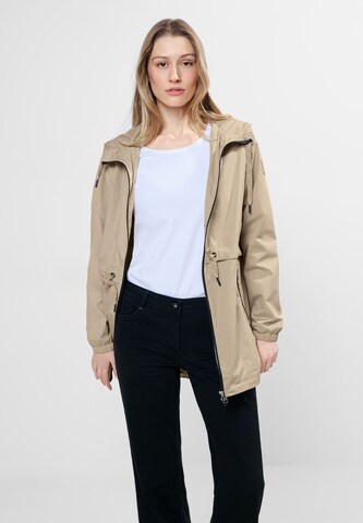 CECIL Between-Seasons Coat in Beige: front