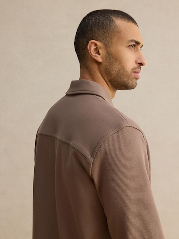 DAN FOX APPAREL Regular fit Srajca 'Marco' | rjava barva