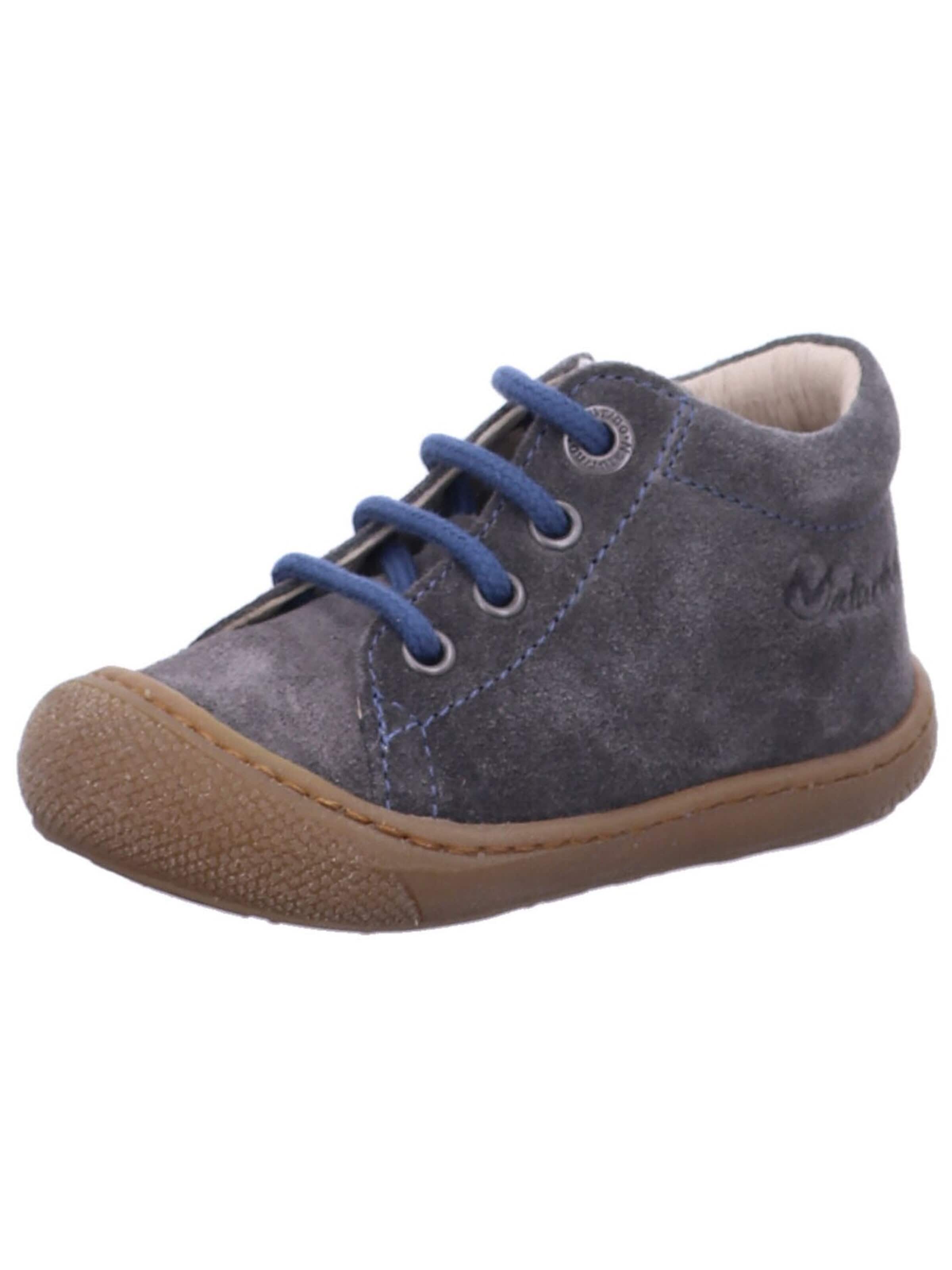 NATURINO - Zapatos primeros pasos 'Lauflernschuhe Mädchen 2012889 02.2B60 Echtleder in grau' en gris: frente