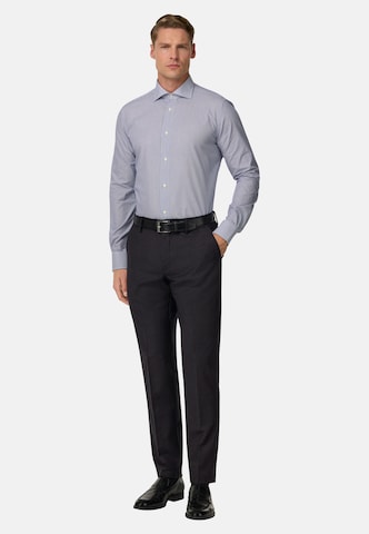 Coupe slim Pantalon à plis Boggi Milano en bleu