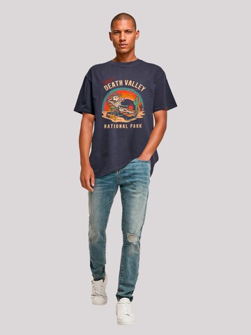 T-Shirt 'US National Parks Visit Death Valley' F4NT4STIC en bleu