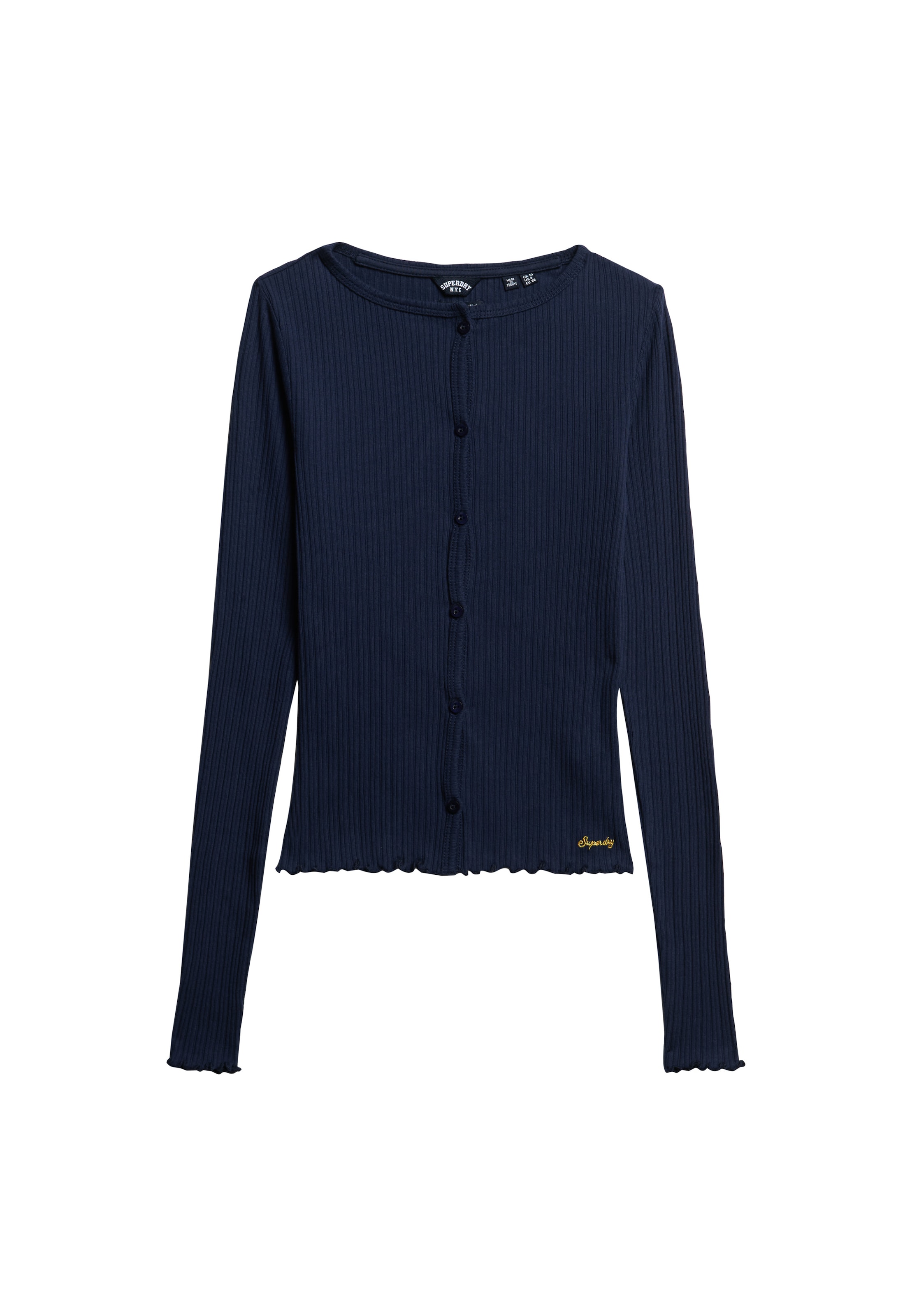 Superdry & Co Gebreid vest in Blauw: voorkant