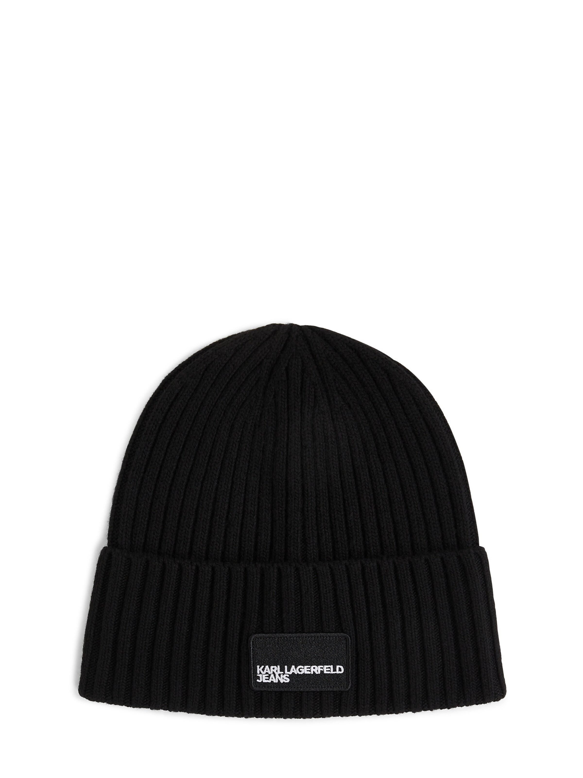 KARL LAGERFELD JEANS Шапка в черно: отпред