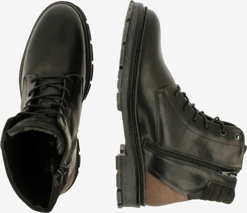 BULLBOXER Lace-Up Boots in Black