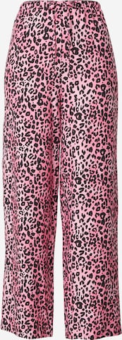 EDITED Wide leg Broek 'Anneli' in Roze: voorkant