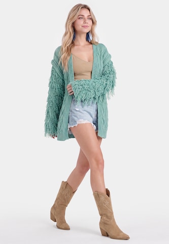 IZIA Gebreid vest in Blauw
