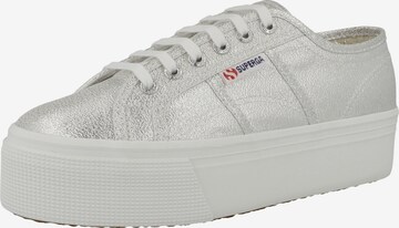 SUPERGA Sneakers 'Lame' in Silver: front