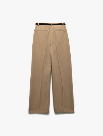 Koton Wide Leg Hose in Braun