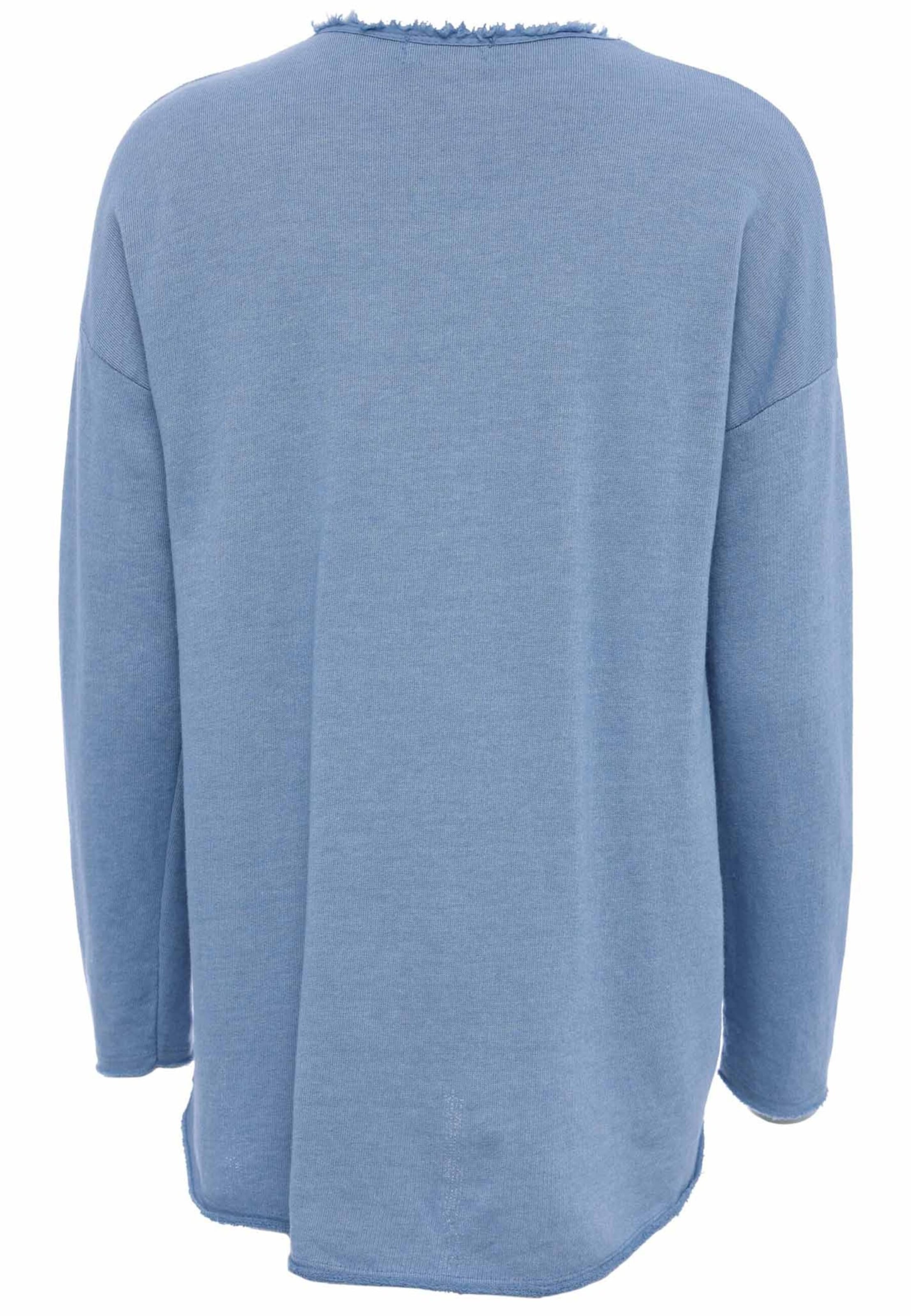Sweat-shirt Zwillingsherz en bleu : derrière