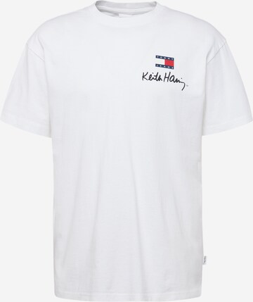 T-Shirt Tommy Jeans en blanc : devant