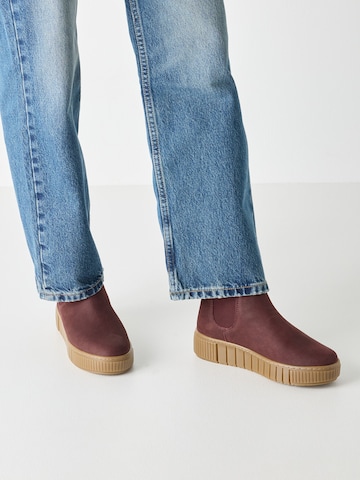 Chelsea Boots Tamaris en rouge : devant