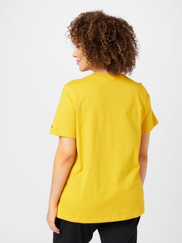 Tommy Hilfiger Curve - Camiseta en amarillo