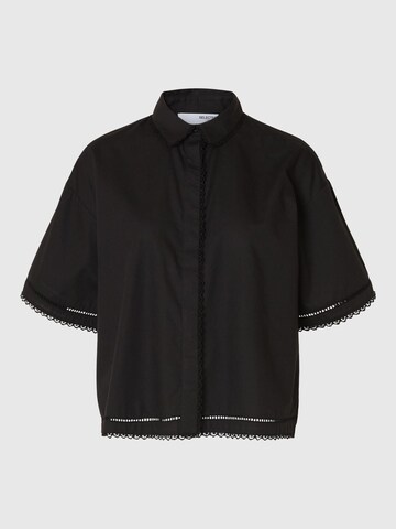 SELECTED FEMME Bluse i sort: forside