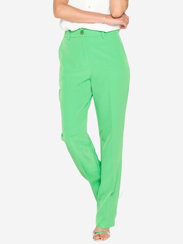 LolaLiza Bootcut Kalhoty – zelená: přední strana