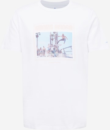 T-Shirt COLOURS & SONS en blanc : devant