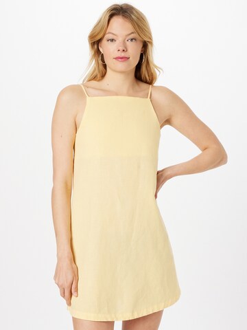 System Action - Vestido de verano 'SORAYA' en amarillo: frente