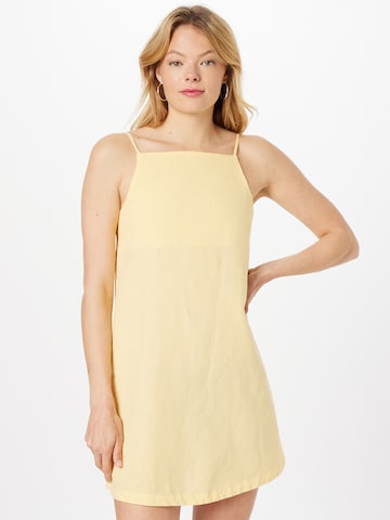 System Action Καλοκαιρινό φόρεμα 'SORAYA' σε κίτρινο: μπροστά
