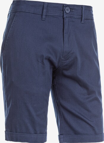 Cruz Regular Chino 'Jerryne' in Blauw: voorkant