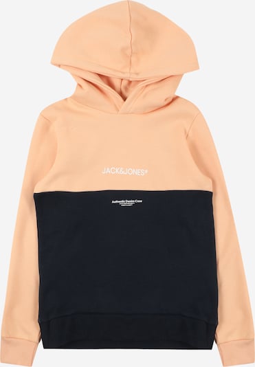 Jack & Jones Junior Sweatshirt 'RYDER' i natblå / abrikos, Produktvisning