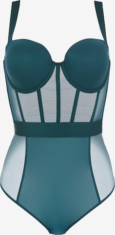 DKNY Intimates Bodysuit in Green: front