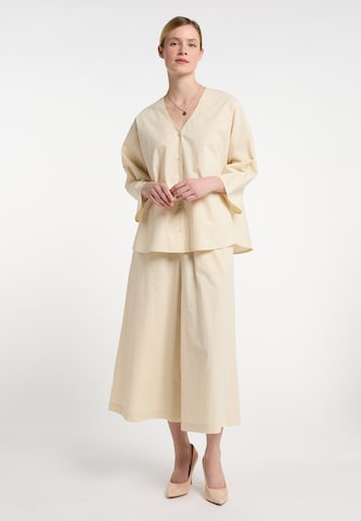 DreiMaster Klassik Blus i beige