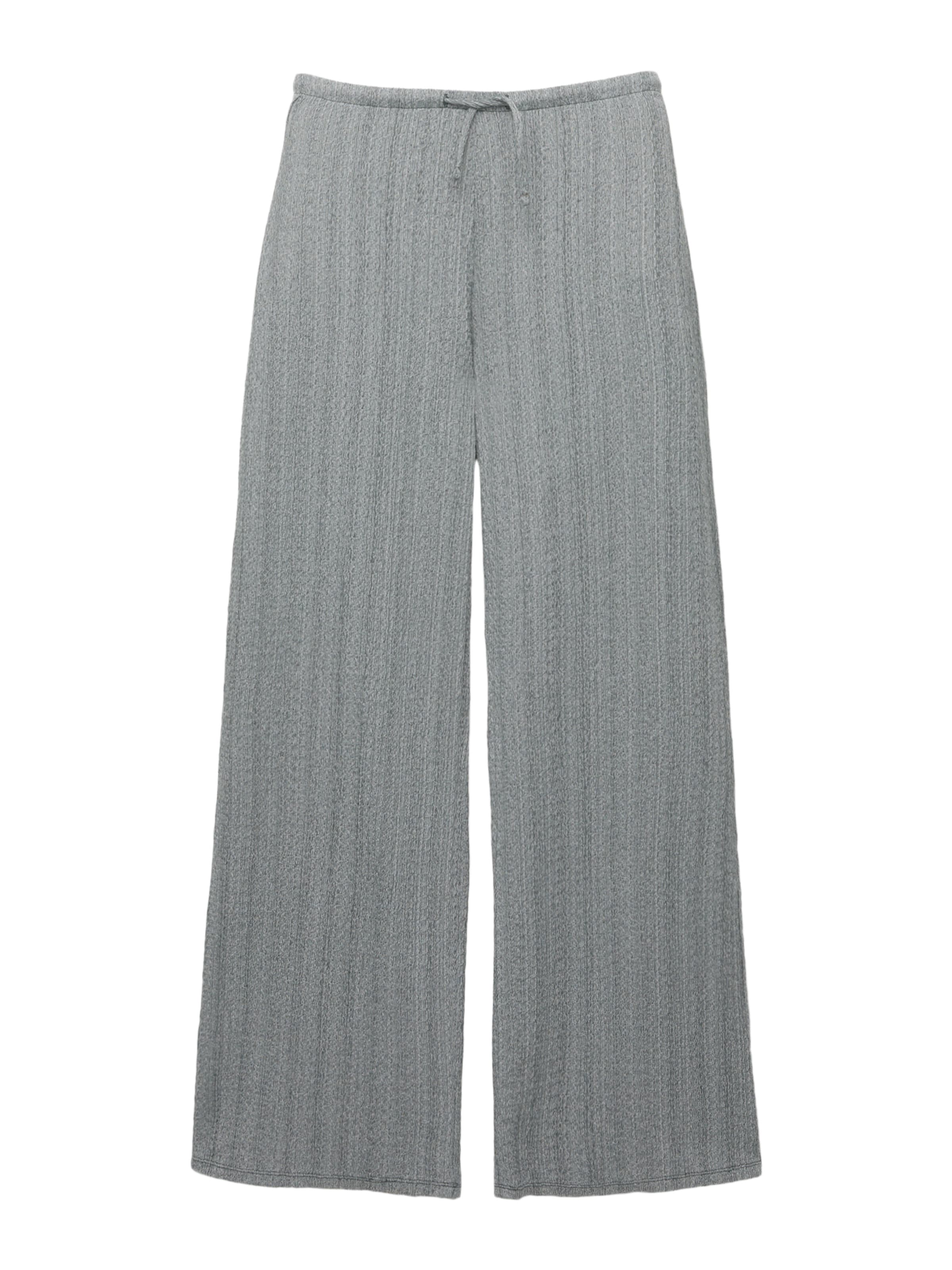 Wide leg Pantaloni di Pull&Bear in grigio: frontale