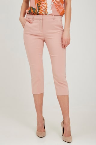 Fransa Slim fit Pants in Pink: front