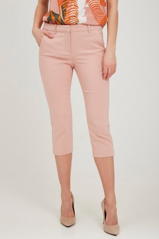 Fransa Slimfit Broek in Roze: voorkant