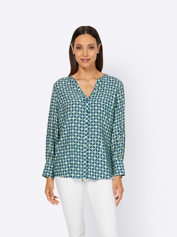 Camicia da donna di heine in verde: frontale