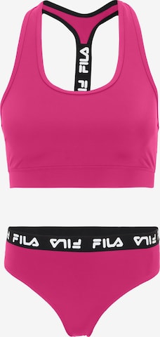 FILABustier Bikini 'SORANO' - roza boja: prednji dio
