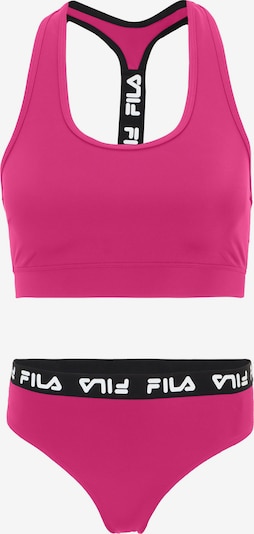 FILA Bikini 'SORANO' koossa XS värissä fuksia / musta / valkoinen, Tuotenäkymä