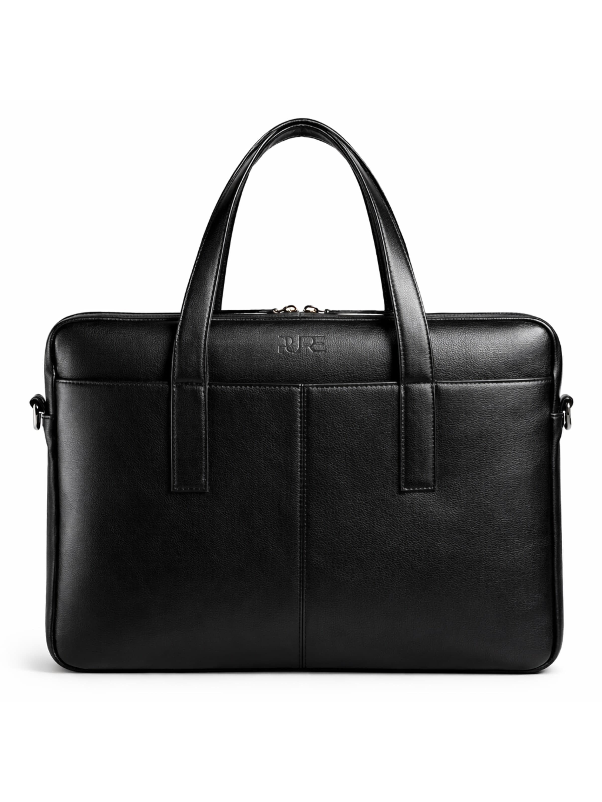 PURE Studios Laptop Bag 'CAPELLA' in Black: front